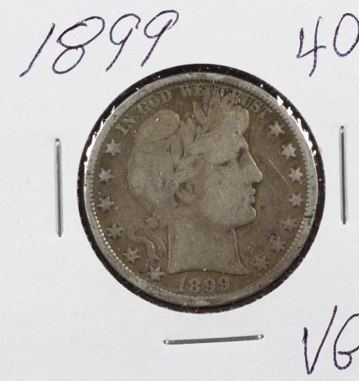 1899 - BARBER HALF DOLLAR - VG