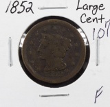 1852 BRAIDED HAIR LARGE CENT - F