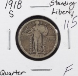 1918-S STANDING LIBERTY QUARTER - F