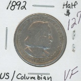 1892 COLUMBIAN COMMEMORATIVE HALF DOLLAR - VF
