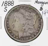 1888-S MORGAN DOLLAR - F/VF