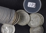 1 ROLL (40 COINS) SILVER WASHINGTON QUARTERS