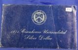 1971 EISENHOWER SILVER DOLLAR - BLUE PACK