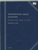 WASHINGTON QUARTER SET - 1946-1959 (NO 46 S,55 D) - 34 COINS IN WHITMAN ALBUM