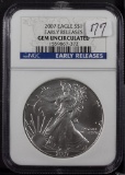 2007 NGC EARLY RELEASE GEM - SILVER EAGLE