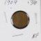 1909-P LINCOLN CENT - EF