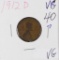 1912-D LINCOLN CENT - VG