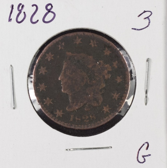 1828 MATRON HEAD LARGE CENT - G