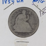 1854 WITH ARROWS SEATED LIBERTY HALF DOLLAR - AG/G