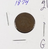 1874 INDIAN HEAD CENT - G