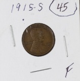 1915-S LINCOLN CENT - F