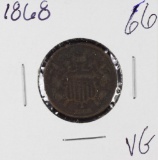 1868 TWO CENT PIECE - VG