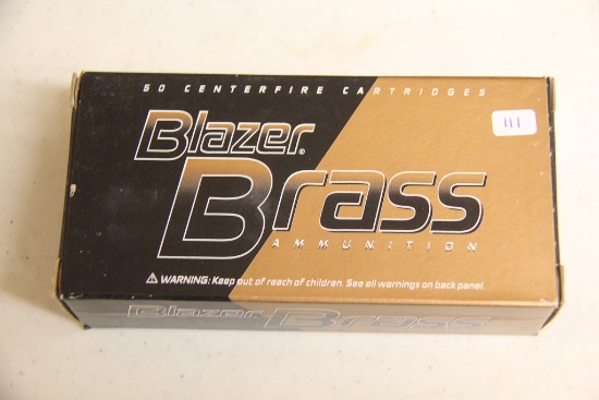 1 Box of 50, Blazer Brass, 9 mm Luger 115 gr FMJ