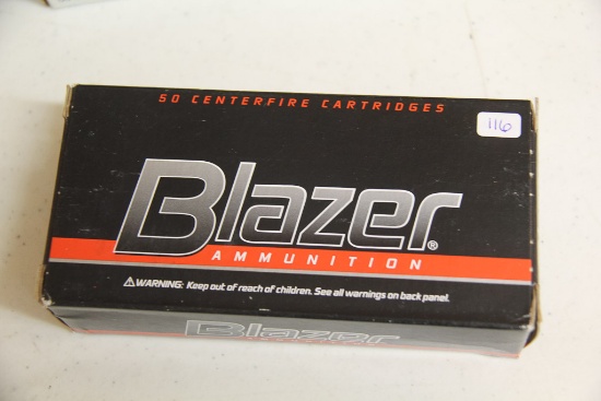 1 Box of 50, Blazer, 9 mm Luger 124 gr FMJ