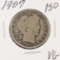 1907 - BARBER HALF DOLLAR -VG