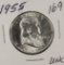 1955-P FRANKLIN HALF DOLLAR - UNC