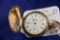 ELGIN NATIONAL WATCH CO 6 SIZE 7 JEWEL, LEVER SET - 14 K GOLD FILLED HUNTER CASE