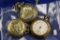 LOT OF 3 SCRAP POCKET WATCHES - 2 MODERN, 1 ANTIQUE (JEROME)