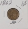 1862 - INDIAN HEAD CENT - AU