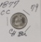 1877 -CC LIBERTY SEATED DIME - BU