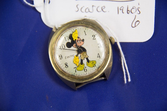 TIMEX ELECTRIC - MICKEY MOUSE WRIST WATCH - SCARCE 1960"S