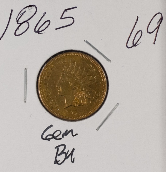 1865 - INDIAN HEAD CENT - GEM BU