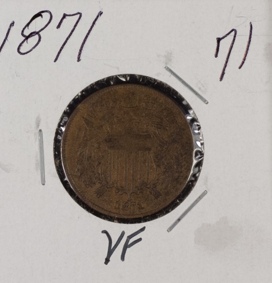 1871 - TWO CENT PIECE - VF