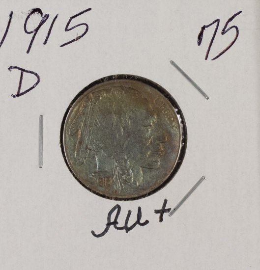 1915 -D BUFFALO NICKEL - AU+