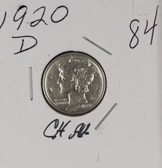 1920 - MERCURY DIME - CH AU