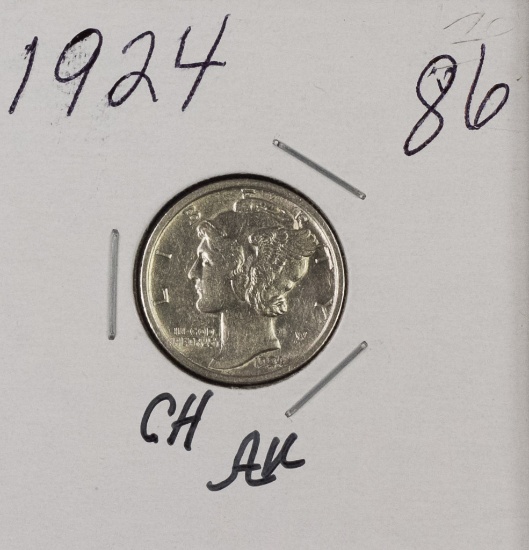 1924 - MERCURY DIME - CH AU