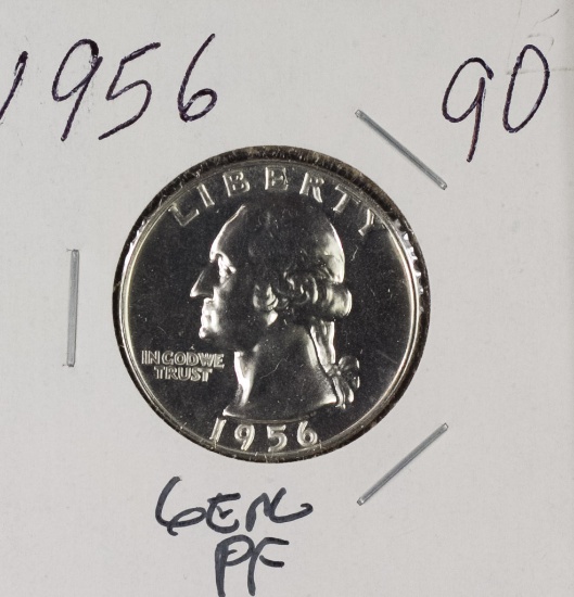 1956 - PROOF WASHINGTON QUARTER - GEM