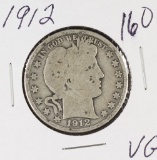 1912 - BARBER HALF DOLLAR - VG