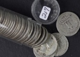 1 - ROLL (40 COINS) SILVER WASHINGTON QUARTERS