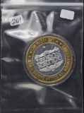 LIMITED EDITION - GOLDEN NUGGET $10 .999 SILVER GAMING TOKEN