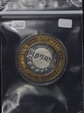 LIMITED EDITION - HARRAH'S $10 .999 SILVER GAMING TOKEN