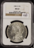 1885 -O NGC MS-63 - MORGAN DOLLAR