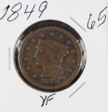 1849 - BRAIDED HAIR LARGE CENT - VF