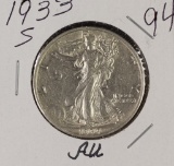 1933-S WALKING LIBERTY HALF DOLLAR - AU