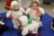 4 Piece Set Bisque Snow Babies