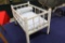 Painted White Doll Bed