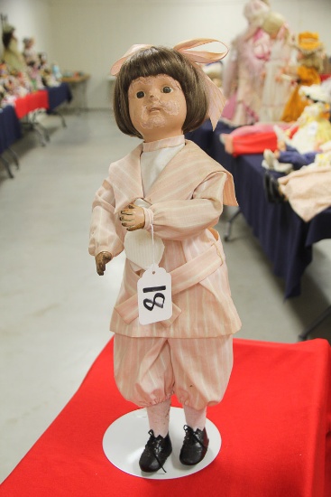 22" Wooden Jointed Schoenhut USA Doll Damage