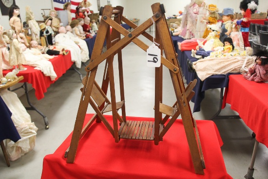 24" Wooden Doll Swing, LOCA PICK UP ONLY