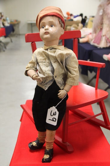 22" Wooden USA Jointed Schoenhut Boy Doll