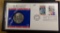 1924-S PEACE DOLLAR - BU WITH FIRST DAY COVER - BI-CENTENNIAL OF BILL OF RIGHTS