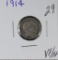 1914 - BARBER DIME - VF