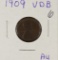 1909 - VDB LINCOLN CENT - AU