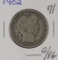 1902 - BARBER HALF DOLLAR - G/VG