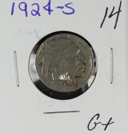 1924-S BUFFALO NICKEL - G+