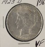 1923-D PEACE DOLLAR - VF