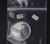 1989 MARSHALL ISLANDS $50-PROOF  .999 SILVER - MILESTONES IN SPACE